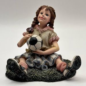 Boyds Bears Dollstone Collection Yesterday's Child Soccer Player Mia the Save